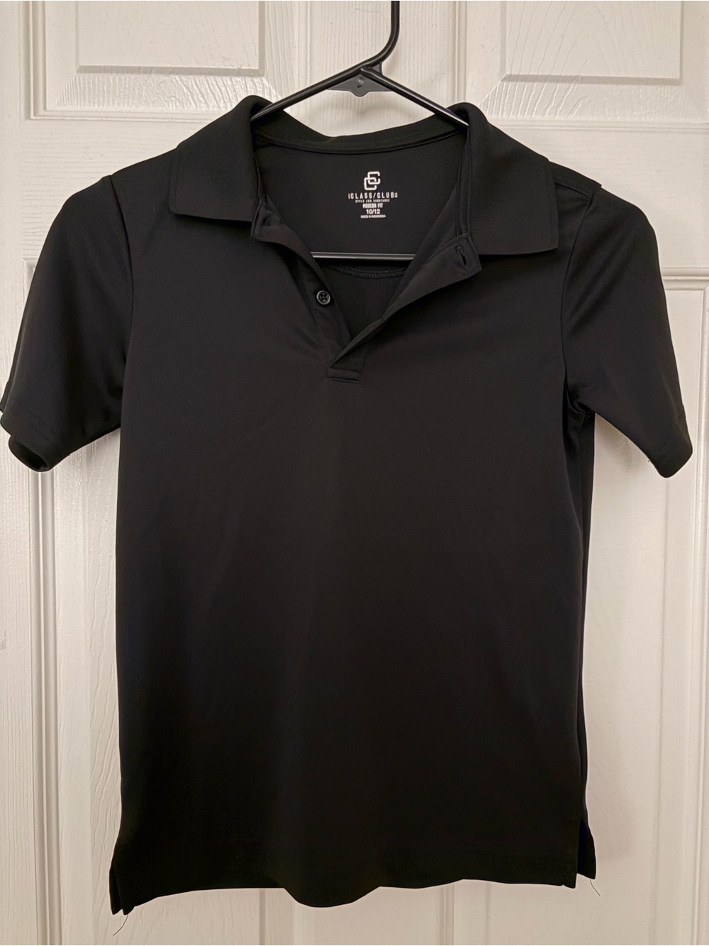 Class Club Black Short-Sleeve Performance Polo